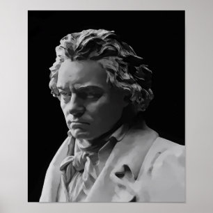 POSTER BEETHOVEN MORT MASK