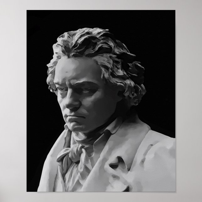 POSTER BEETHOVEN MORT MASK (Devant)
