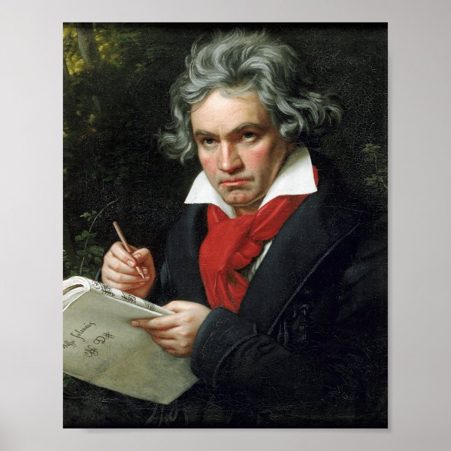 Poster Beethoven Portrait de Joseph Karl Stieler (Devant)