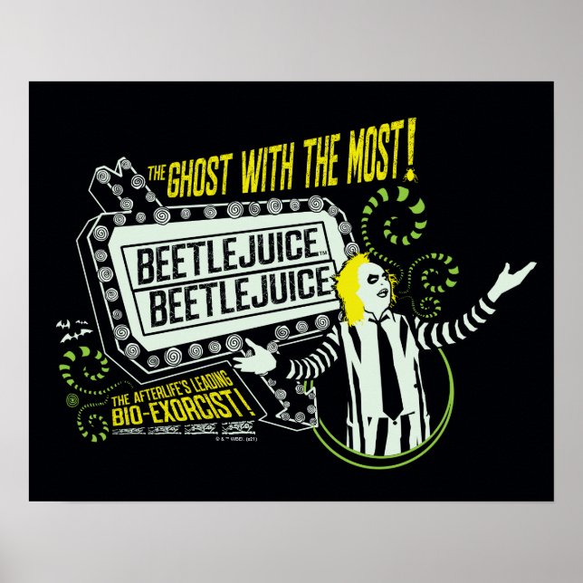 Poster Beetlejus | Marquee "Ghost With The Most" (Devant)
