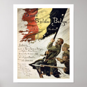 Poster Belge Ouvre du Soldat