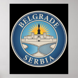 Poster Belgrade Serbia Eastern Europe