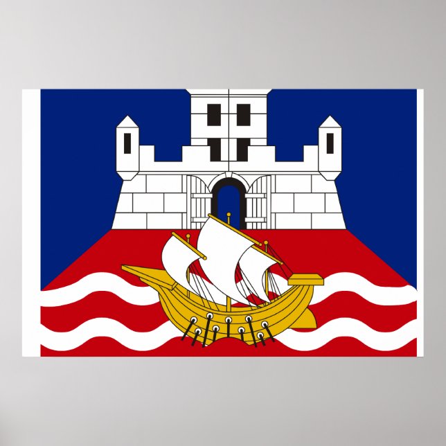 Poster Belgrade, Serbie (Devant)