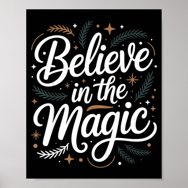 Poster Believe In The Magic Christmas Insred Holiday Remi (Devant)