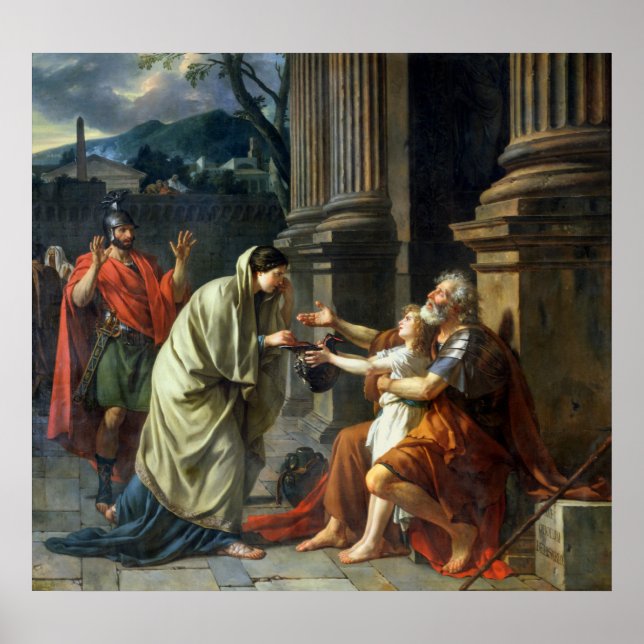 Poster Belisarius Begging for Alms, 1781 (Devant)