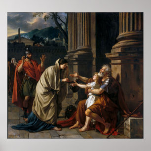 Poster Belisarius by Jacques Louis David