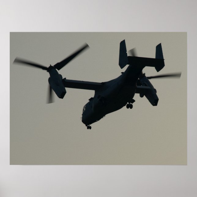 Poster Bell-Boeing V-22 Osprey. (Devant)