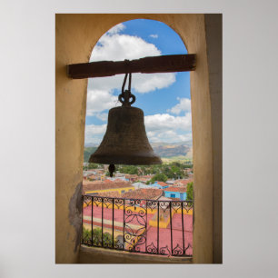 Poster Bell dans un clocher d'église, Cuba
