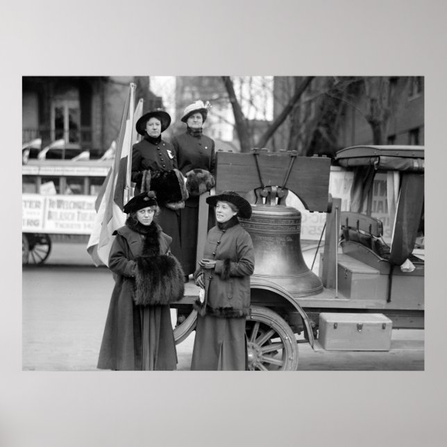 Poster Bell de liberté pour le suffrage : 1916 (Devant)