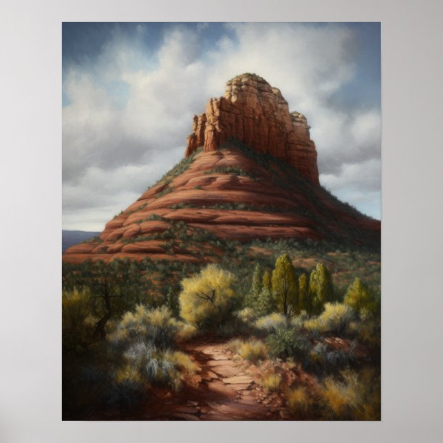 Poster Bell Rock Sedona Arizona Peinture Art Imprimer Pos (Devant)