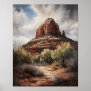 Poster Bell Rock Sedona Arizona Peinture Art Imprimer Pos