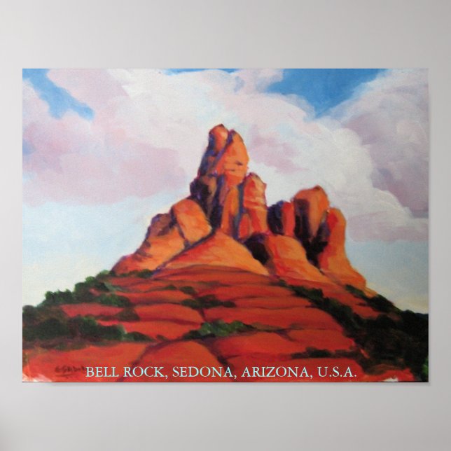 Poster Bell Rock, Sedona, Arizona, USA (Devant)
