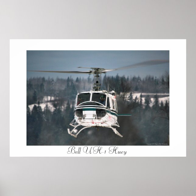 Poster Bell UH-1 Huey (Devant)