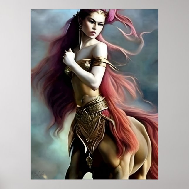 Poster Belladria - AI Imaginaire Art numérique d'impressi (Devant)