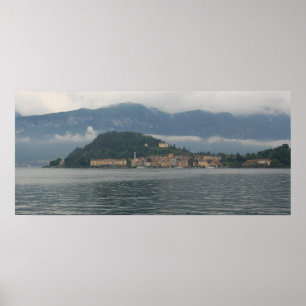 Poster Bellagio dans l'affiche de brouillard