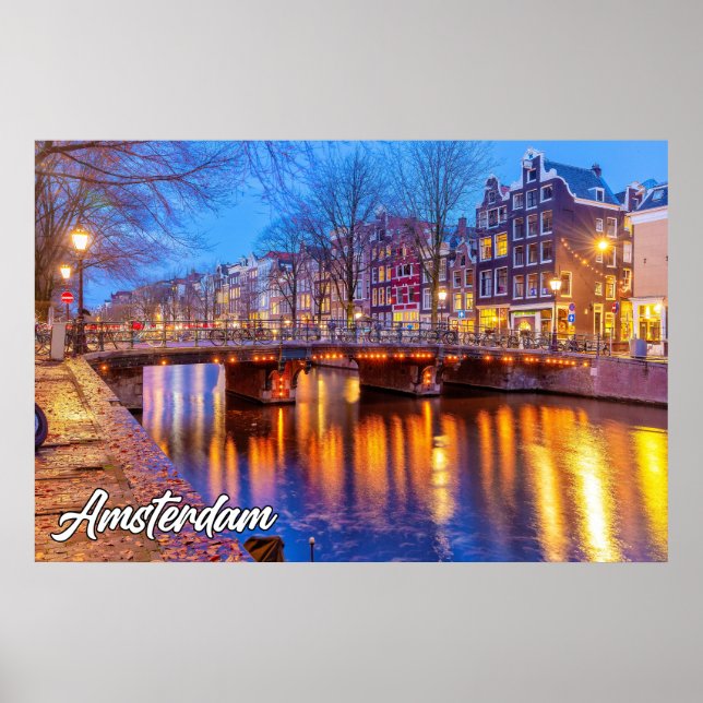 Poster Belle Amsterdam, Pays-Bas (Devant)