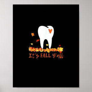 Poster Belle Automne Dentelle et Feuilles C’est l’automne