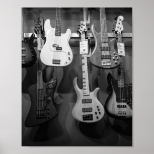 Poster Belle Basse Guitare