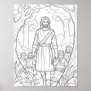 Poster Belle Bible Adulte Coloration Thématique