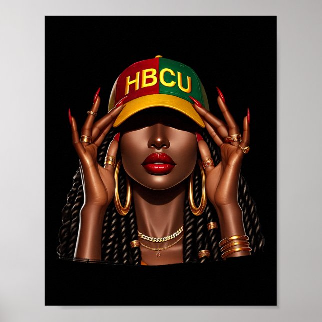 Poster Belle Black Women Hbcu Black History Mois Gir (Devant)