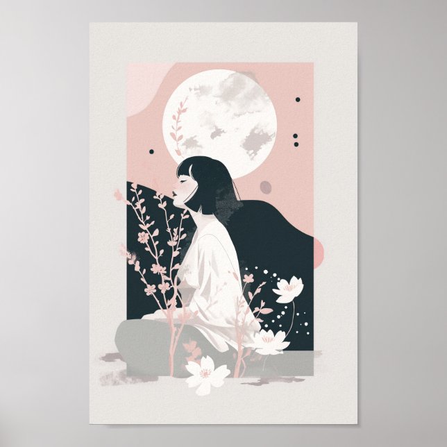 Poster Belle Boho Woman (Devant)