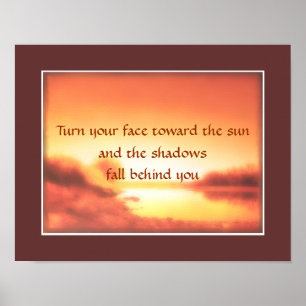 Poster belle citation d'affiche de motivation photo art