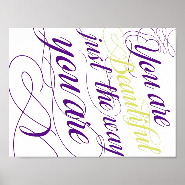 Poster Belle comme tu es (Devant)