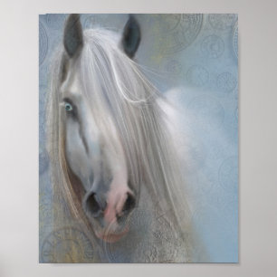 Poster Belle découpage Cheval Imprimer