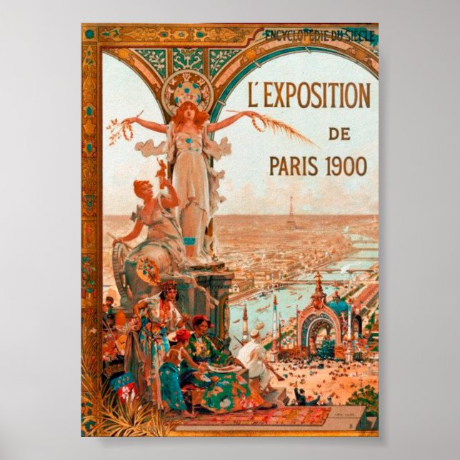 Poster Belle Époque –  Paris 1900 Exposition Universelle (Devant)