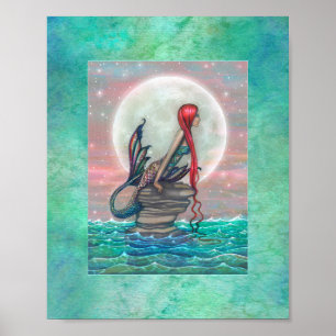 Poster Belle Fantaisie de Sirène par Molly Harrison