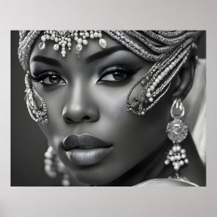 Poster Belle femme africaine