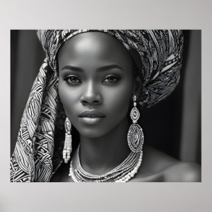 Poster Belle femme africaine