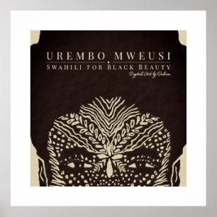 Poster Belle femme noire