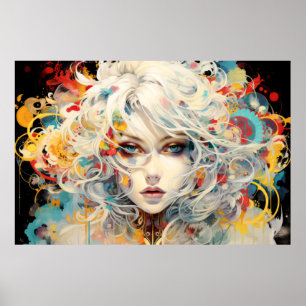 Poster Belle femme Portrait Enchanter