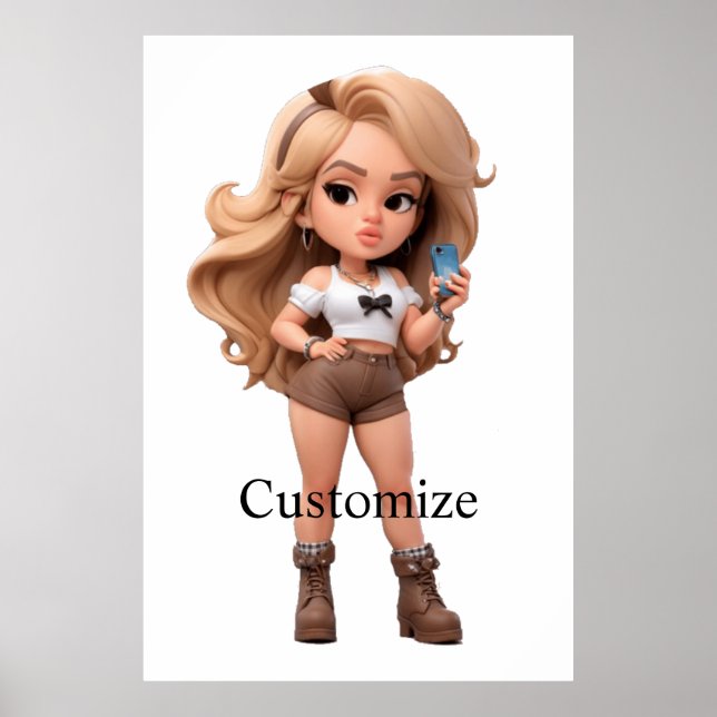 Poster Belle fille Bonita Chica Thunder_Cove (Devant)