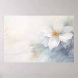 Poster Belle fleur abstraite