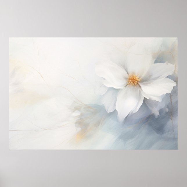 Poster Belle fleur abstraite (Devant)