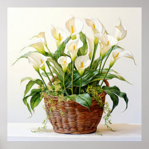 Poster Belle floraison Calla Lily Fleurs