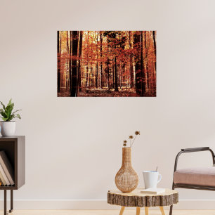 Poster Belle forêt d'automne