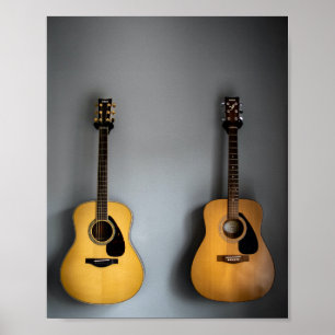 Poster Belle guitare acoustique