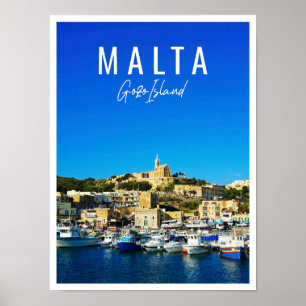 Poster Belle île de Gozo Malte