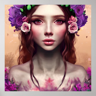 Poster Belle Imaginaire Enchantress Art AI