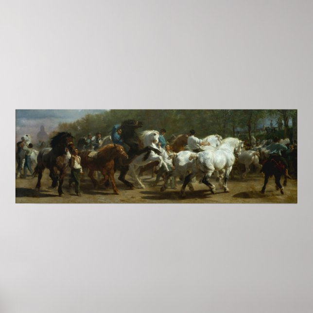 Poster Belle "La Foire du Cheval" de Rosa Bonfeur (Devant)