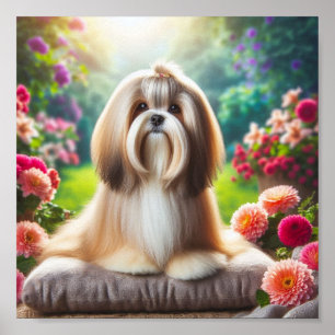 Poster belle Lhassa Apso