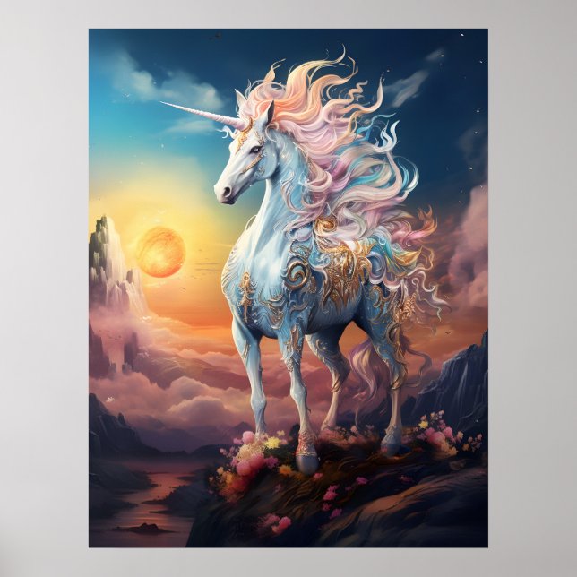 Poster Belle licorne (Devant)