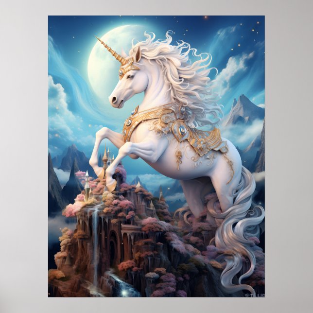 Poster Belle licorne (Devant)