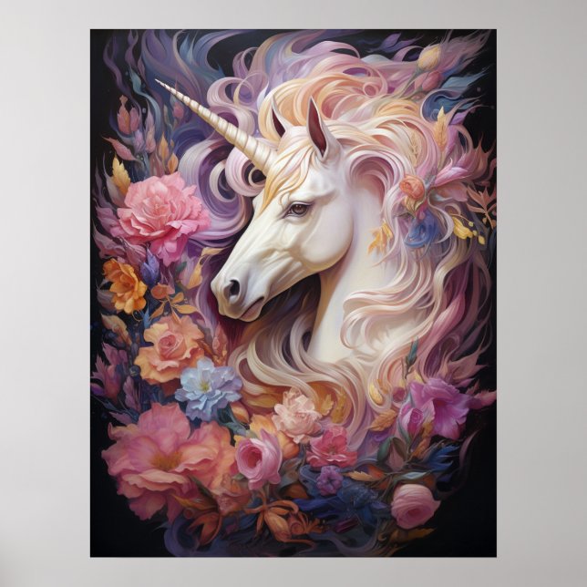 Poster Belle licorne (Devant)
