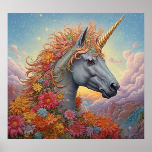 Poster Belle licorne (Devant)