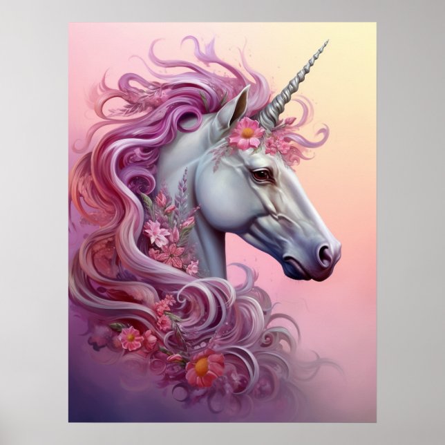 Poster Belle licorne (Devant)