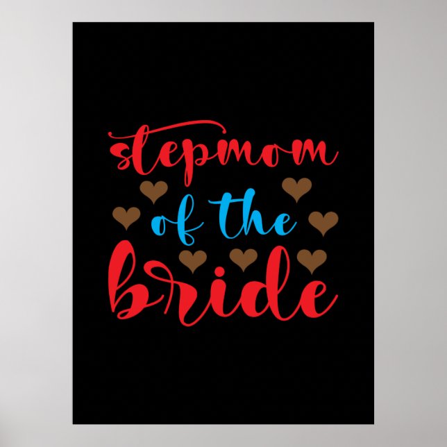 Poster Belle-mère de la mariée pour le mariage (Devant)